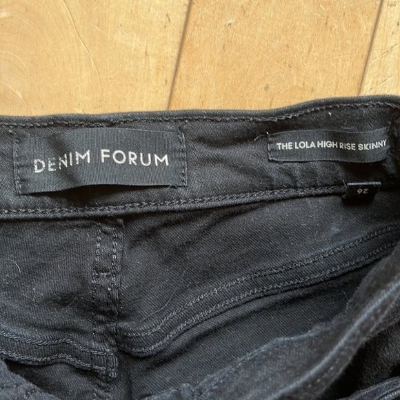 Aritzia Denim Forum Lola High Rise Skinny Black - Picture 7 of 11